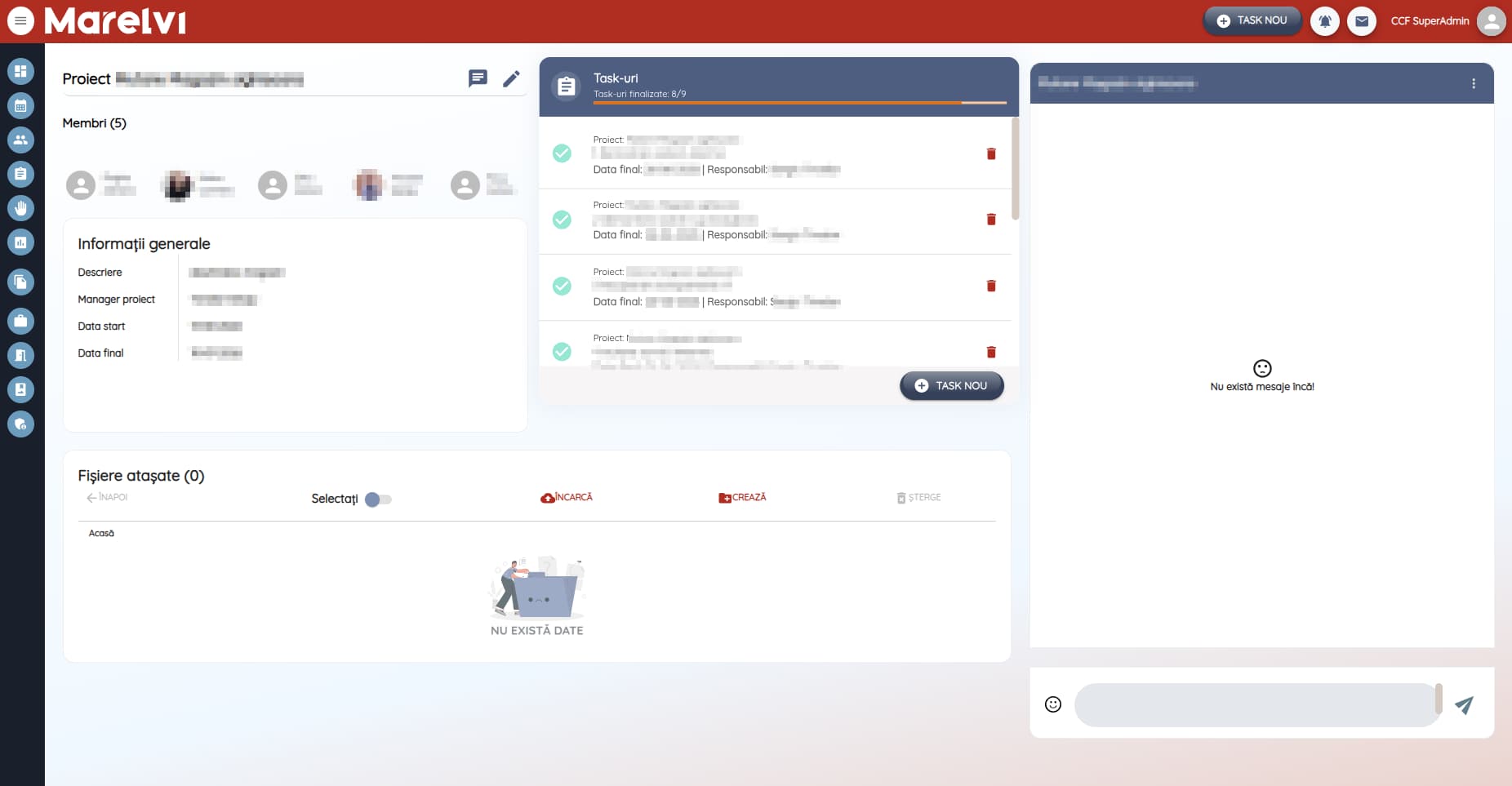 Marelvi — Platformă de project management cu echipe și taskuri 3