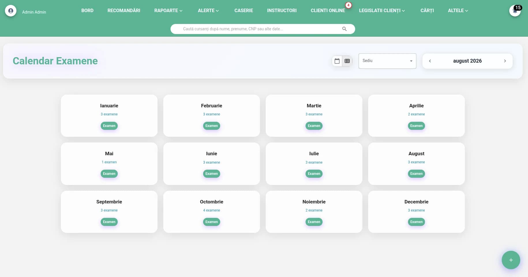 Sigur la Volan — Platformă CRM & operațională completă pentru o școală auto 2