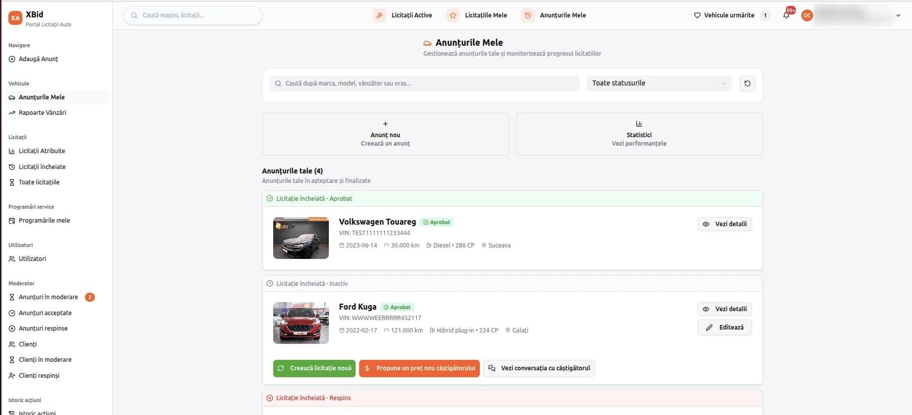 XBid — Vehicle auction and marketplace platform 4
