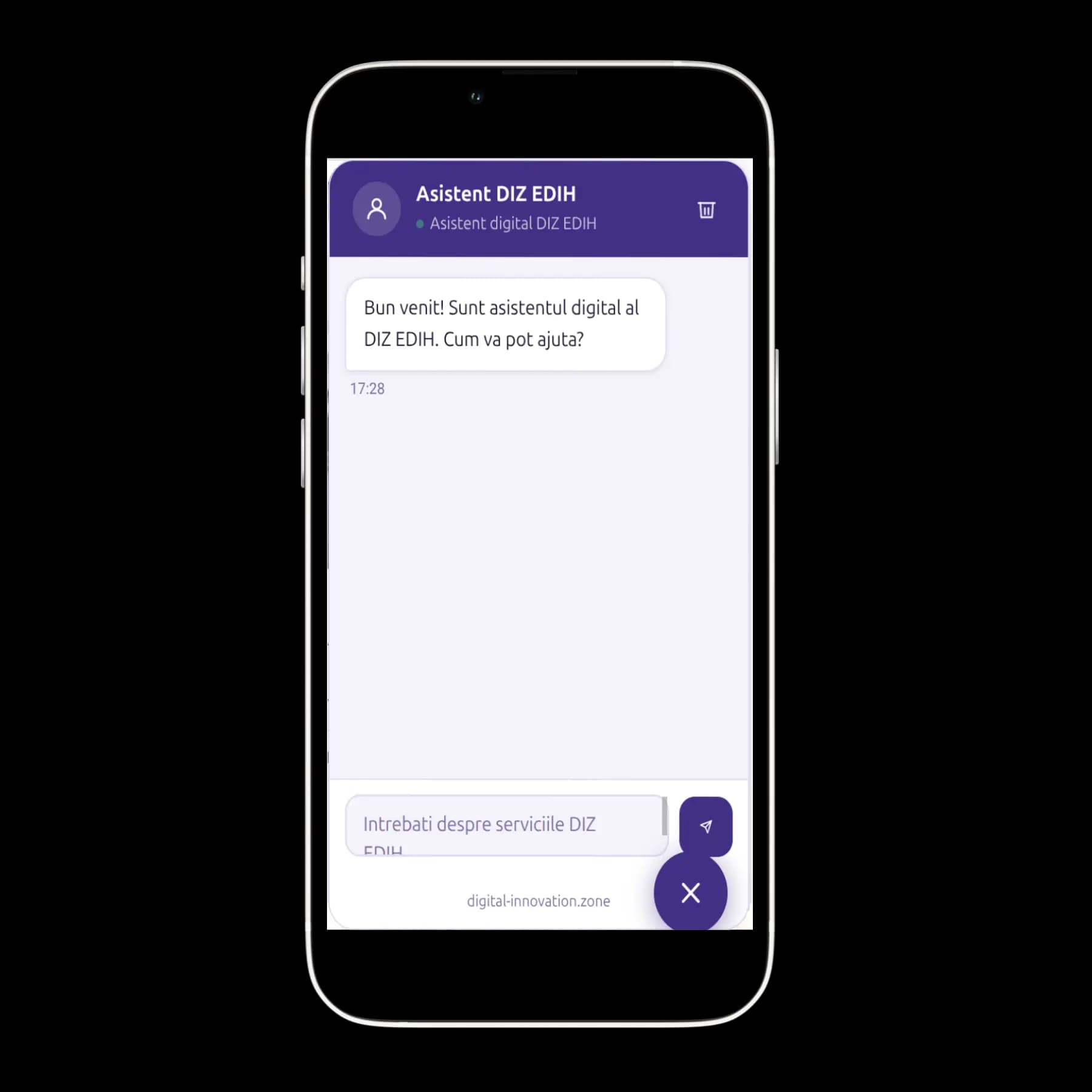 Digital innovation zone - AI chatbot — Digital innovation zone - AI chatbot