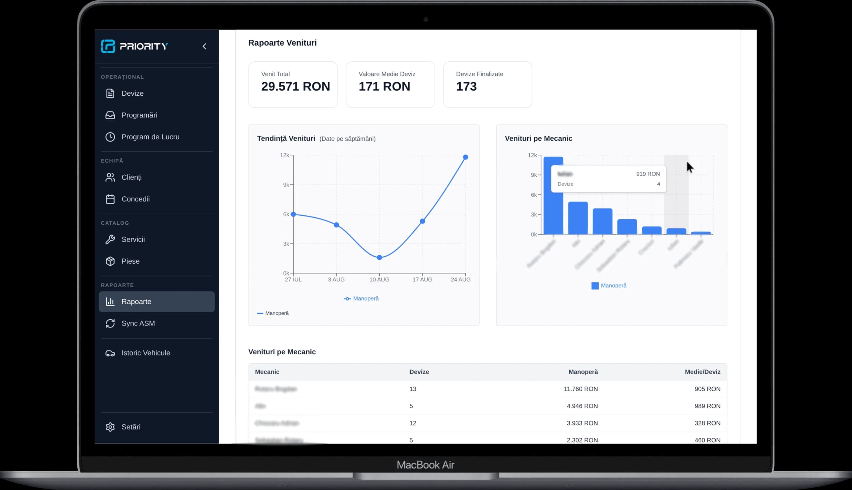 Priority Auto — Workshop operations platform for a modern auto service centre