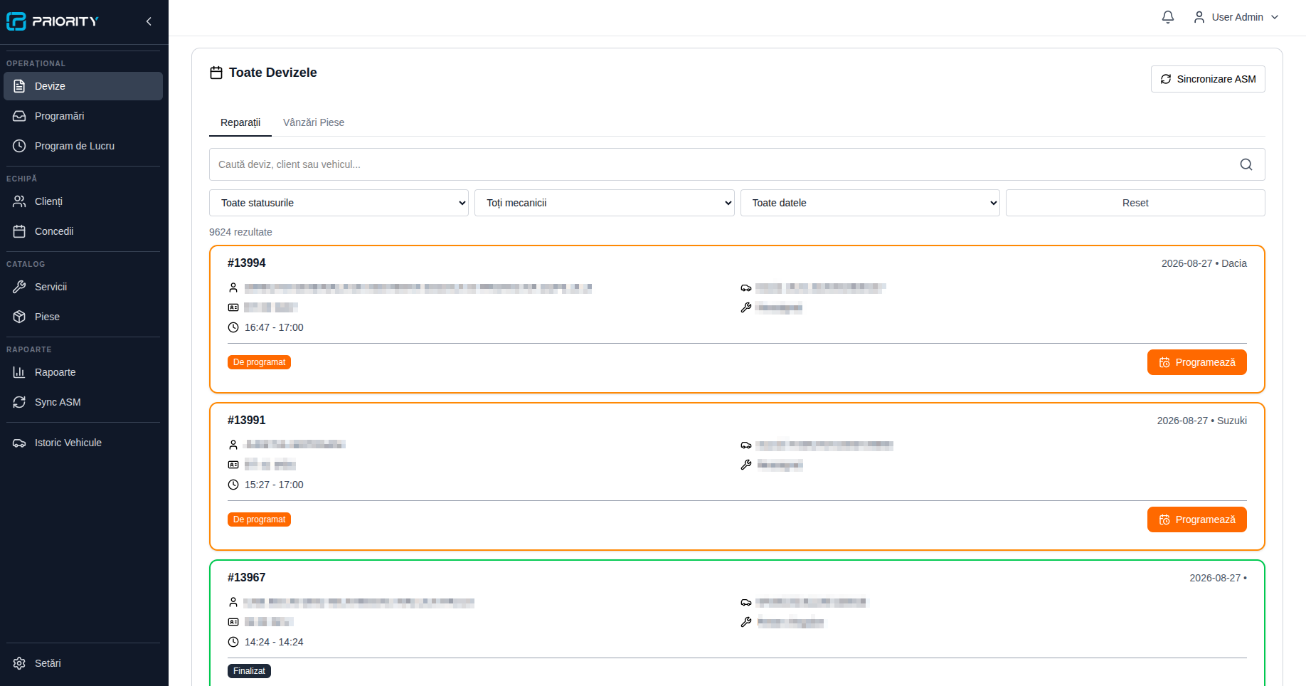 Priority Auto — Workshop operations platform for a modern auto service centre